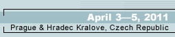 April 35, 2011, Prague & Hradec Kralove, Czech Republic